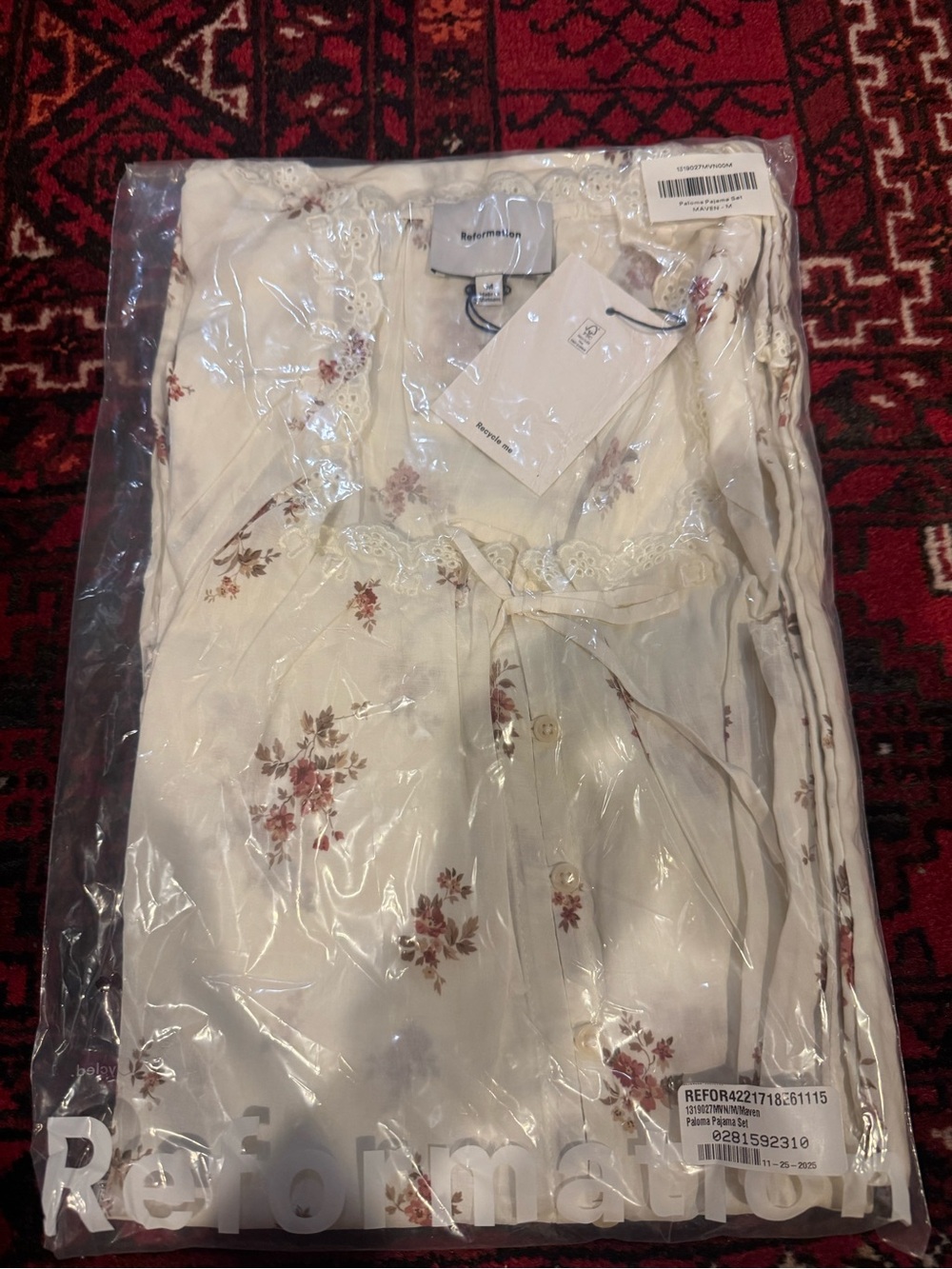 Reformation Paloma Pajama Set NEW NWT - Picture 2 of 3